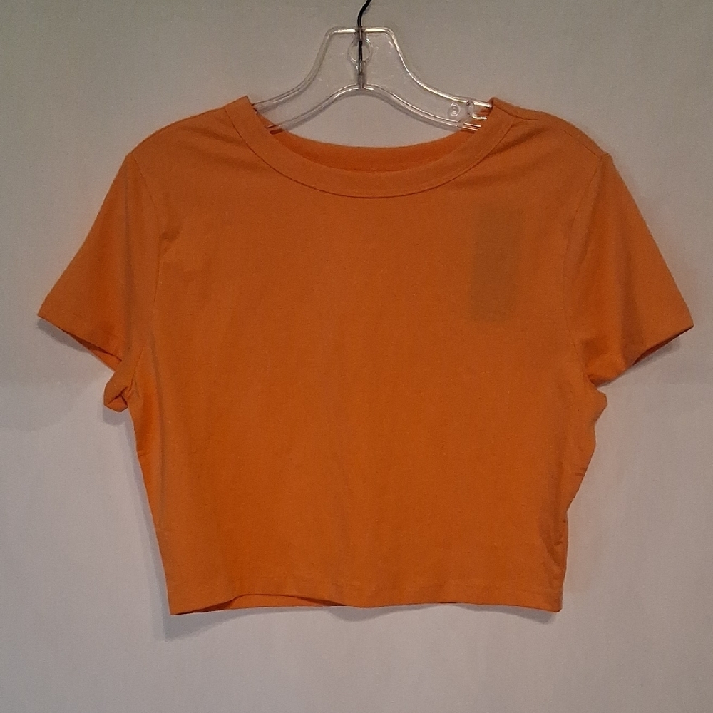 wild fable Orange Crop Tee - Short Sleeve Crew Neck - Picture 6 of 6